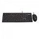 V7 CKU700ES - ES (QWERTY) IP68 washable antimicrobial keyboard/mouse set with USB cable - QWERTY, Spain