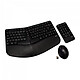 V7 CKW400UK - UK (QWERTY) Wireless ergonomic keyboard/mouse/digital keypad set - QWERTY, UK