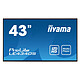 iiyama 43" LED - Prolite LE4340S-B3 Ecran 43" Full HD - 16:9 - Dalle VA - 350 cd/m² - 3000:1 - 8 ms (gris à gris) - HDMI/VGA/USB - Ethernet - 16/7