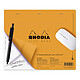 Rhodia Clic Bloc Mouse Pad 19 x 23 cm Mouse pad and 30-page detachable notepad 80g 190 x 230 mm with non skid backing