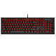 Corsair Gaming K60 Pro (Cherry Viola) Gaming keyboard - transparent mechanical switches (Cherry Viola switches) - red backlighting - multimedia keys - AZERTY, French
