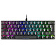 Mars Gaming MKMINI Black Red Switch Clavier gaming - format ultra-compact 60% - interrupteurs mécaniques rouges (switches Outemu Red) - rétroéclairage RGB - AZERTY, Français