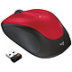 Logitech Wireless Mouse M235 (Rojo) Ratón inalámbrico, ambidiestro, sensor óptico 1000 ppp, 3 botones