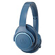 Audio-Technica ATH-SR30BT Blue Closed-back wireless Bluetooth over-ear headphones with controls and microphone