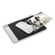 CEP Tapis de souris Gloss Riviera Blanc / Noir Tapis de souris 210 x 150 x 2 mm avec base anti-dérapante