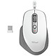 Trust Ozaa (Bianco) Mouse senza fili - mano destra - RF 2.4 GHz - sensore ottico 24000 dpi - 6 pulsanti