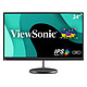 ViewSonic 23.8" LED - VX2485-MHU 1920 x 1080 pixels - 5 ms - 16/9 format - IPS panel - FreeSync - HDMI/VGA/USB-C - Black