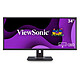ViewSonic 34" LED - VG3448 3440 x 1440 pixels - 5 ms (gris à gris) - Format large 21/9 - Dalle VA - 100 Hz - HDMI/DisplayPort/Mini DisplayPort - Hub USB 3.0 - Noir