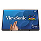 ViewSonic 21.5" LED Tactile - TD2230 Ecran PC Full HD 1080p - 1920 x 1080 pixels - Tactile MultiTouch - 5 ms (gris à gris) - Format large 16/9 - Dalle IPS - HDMI - DisplayPort - Noir