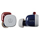 Audio-Technica ATH-SQ1TW Azul/Rojo Auriculares In-Ear True Wireless - Bluetooth 5.0 - Duración de la batería 6h30 + 19h30 - Controles/Micrófono - IPX4 - Estuche de carga/transporte