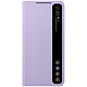 Samsung Galaxy S21 FE Clear View Cover Lavender Flap case with date/time display for Samsung Galaxy S21 FE