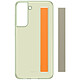 Samsung Galaxy S21 FE Clear Slim Strap Cover Olive Silicone Case with Strap for Samsung Galaxy S21 FE