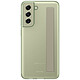Nota Cover trasparente con cordino verde oliva per Samsung Galaxy S21 FE