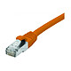 Dexlan Câble RJ45 catégorie 6a S/FTP 1 m (Orange)