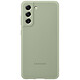 Samsung Coque Silicone Vert Olive Galaxy S21 FE Coque en silicone pour Samsung Galaxy S21 FE