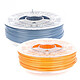 ColorFabb 2x PLA 750g - Orange/Bleu Pack de 2x Bobines filament PLA 1.75mm pour imprimante 3D - Orange/Bleu