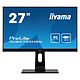 iiyama 27" LED - ProLite XUB2792HSN-B1 1920 x 1080 pixel - 4 ms (da grigio a grigio) - 16/9 - Pannello IPS - 75 Hz - HDMI/DisplayPort/USB-C - Hub USB 3.0 - Ethernet - Pivot - Nero