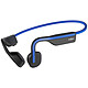 Shokz OpenMove (Azul) Auricular inalámbrico de conducción ósea - diseño abierto - Bluetooth 5.1 - micrófono con cancelación de ruido - certificación IP55