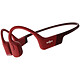 Shokz OpenRun (Red) Wireless bone conduction headphones - open design - Bluetooth 5.1 - microphone - 8-hour battery life - IP67 certification - fast charge