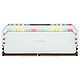 Avis Corsair Dominator Platinum DDR5 RGB 64 Go (2 x 32 Go) 5600 MHz CL40 - Blanc