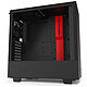 NZXT H510 Negro/Rojo Caja de torre mediana con ventana lateral de cristal templado