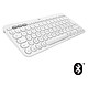 Logitech K380 Multi-Device Bluetooth Keyboard for Mac (White) Bluetooth Wireless Keyboard - compatible with macOS, iOS and iPadOS - AZERTY, French