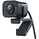 Logitech StreamCam (Black) Webcam - Full HD - vertical and horizontal position - auto focus - two omnidirectional microphones