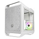 BitFenix Prodigy M 2022 ARGB (White) Micro-ATX case with mesh front panel and tempered glass side window and ARGB lighting