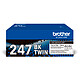Brother TN-247BK Twin Pack (Black) - Pack of 2 Black Toners (3000 pages at 5%)