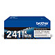 Brother TN-241BK Twin Pack (Black) - 2-pack of Black toners 2500 pages