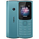 Nokia 110 4G Dual SIM Azul Teléfono 4G Dual SIM - RAM 48 MB - Pantalla de 1,8" 120 x 160 píxeles - 128 MB - 1020 mAh