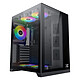 Xigmatek Aquarius S Black (5 Fans) Mid tower case with tempered glass windows and 5 RGB fans