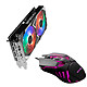 KFA2 GeForce RTX 3050 EX (1-Click OC) LHR + KFA2 Gaming Slider 02 NVIDIA GeForce RTX 3050 graphics card + Gaming mouse - wired - right-handed - 3200 dpi optical sensor - 6 buttons