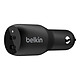 Belkin Boost Charge Chargeur de voiture 2 ports USB-C PD (36W) sur prise allume-cigare (Noir) Chargeur allume-cigare 2 ports USB-C PD (36W) - Noir