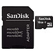 SanDisk Carte mémoire microSDHC 16 Go Carte mémoire microSDHC classe 4 16 Go + Adaptateur SD
