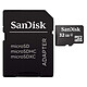 SanDisk Carte mémoire microSDHC 32 Go + Adaptateur SD Carte mémoire microSDHC classe 4 32 Go + Adaptateur SD