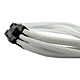 Gelid Câble Tressé PCIe 6 broches 30 cm (Blanc) Extension d'alimentation 18 AWG tressée PCI Express 6 broches - 30 cm (coloris blanc)