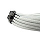 Gelid 8-pin braided PCIe cable 30 cm (White) 18 AWG braided PCI Express 8-pin power extension - 30cm (white)