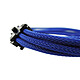 Gelid 6-pin braided PCIe cable 30 cm (Blue) 18 AWG braided PCI Express 6-pin power extension - 30cm (blue colour)