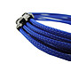 Cable PCIe trenzado de gelid 30 cm (azul) Alargador de alimentación PCI Express de 8 pines trenzado 18 AWG - 30 cm (color azul)