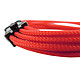 Gelid Câble Tressé PCIe 6 broches 30 cm (Rouge) Extension d'alimentation 18 AWG tressée PCI Express 6 broches - 30 cm (coloris rouge)