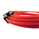 Gelid Braided PCIe 6+2 Pin Cable 30cm (Red) 18 AWG braided PCI Express 6+2 pin power extension - 30 cm (red colour)