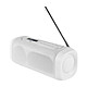 GTC My Speaker+ Bianco Radiosveglia portatile compatta - Sintonizzatore FM/DAB+ - 6 Watt - Bluetooth 5.0 - Batteria integrata - Display LCD - Ingresso AUX