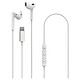 xqisit Headset Wired MFI Lightning MFI Lightning Wired In-Ear Stereo Headphones