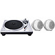 Technics SL-1500C Silver + Cabasse The Pearl Akoya White Direct drive turntable - 3 speeds (33-45-78 rpm) - Built-in pre-amp - Ortofon + Mono wireless active speaker - 1050W - Hi-Res Audio - Wi-Fi/Bluetooth/Ethernet - AirPlay 2 - Multiroom - Automatic calibration (pair)