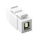 Goobay USB 2.0 type B / type B adapter for Keystone network box USB 2.0 Type B Female to Type B Female Adapter for Keystone Boxes