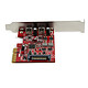 Avis StarTech.com Carte Contrôleur PCI Express vers 2 Ports USB 3.1 Type-C avec UASP
