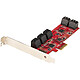 Tarjeta controladora PCI-E de StarTech.com con 10 puertos internos SATA III Tarjeta controladora PCI-Express con 10 puertos internos SATA III