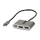 StarTech.com USB-C to 4K 60Hz HDMI Hub + 2 USB ports (1 x USB Type A + 1 x USB Type C) with 100W Power Delivery USB 3.0 Type C to 4K 30Hz HDMI Hub + 1 x USB 3.0 Type A + 1 x USB 3.0 Type C - 5 Gbps - with 100 W Power Delivery