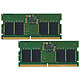 Kingston ValueRAM SO-DIMM 16 (2 x 8 GB) DDR5 4800 MHz CL40 SR X16 Kit a doppio canale 2 SO-DIMM DDR5 PC5-38400 array di RAM - KVR48S40BS6K2-16